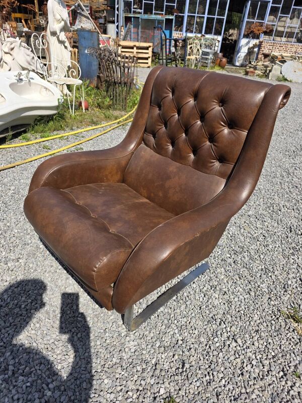Fauteuil Varam pieds luge