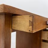 Vintage desk in solid oak 1950s