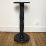 Large black oak side table