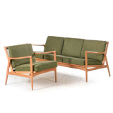 Ib Kofod-Larsen Sofaset in Oak for OPE Sweden