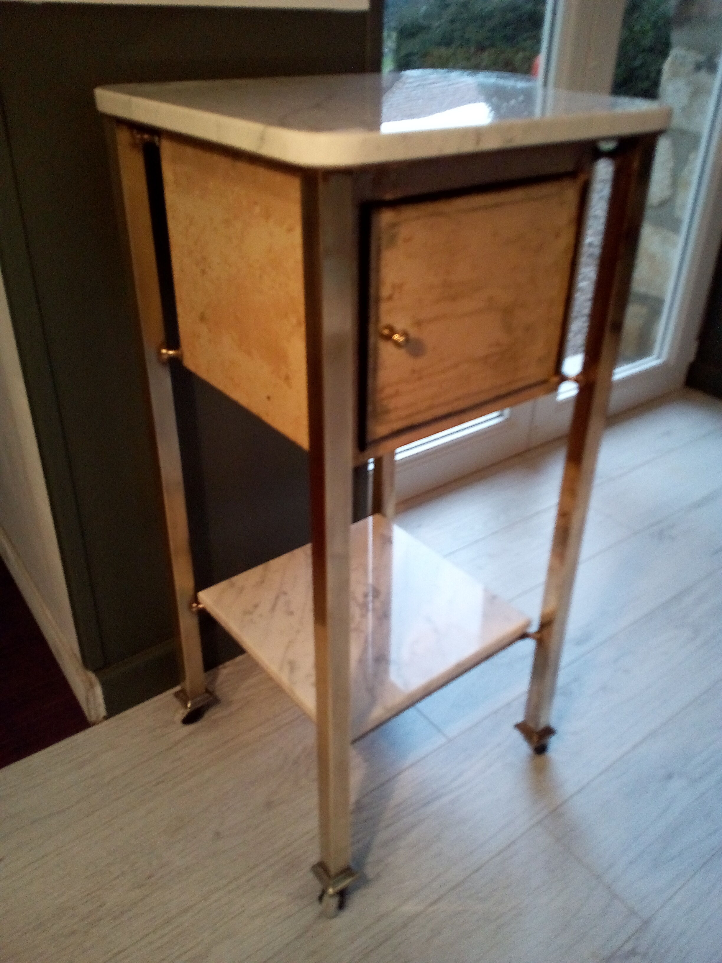 Table brass and marble, 30 years