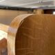 Large wardrobe / Vintage 1960s / 1970s wardrobe with glass doors & drawers
