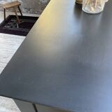 Brutalist black sideboard from the 60s