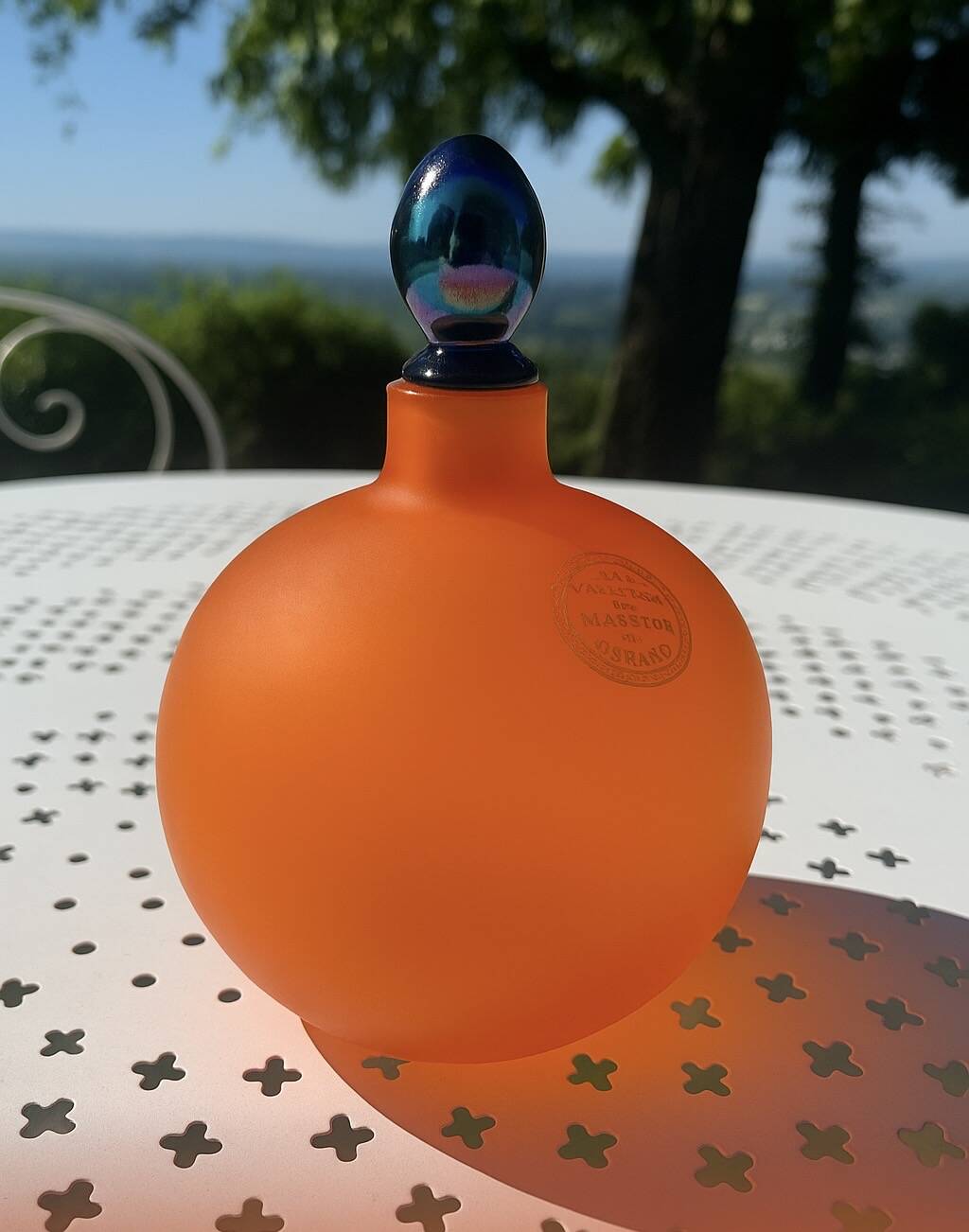 Flacon en pâte de verre de Murano vintage 70’s