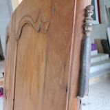 2 doors walnut cabinet façade