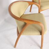 Pair of small Japanese armchairs