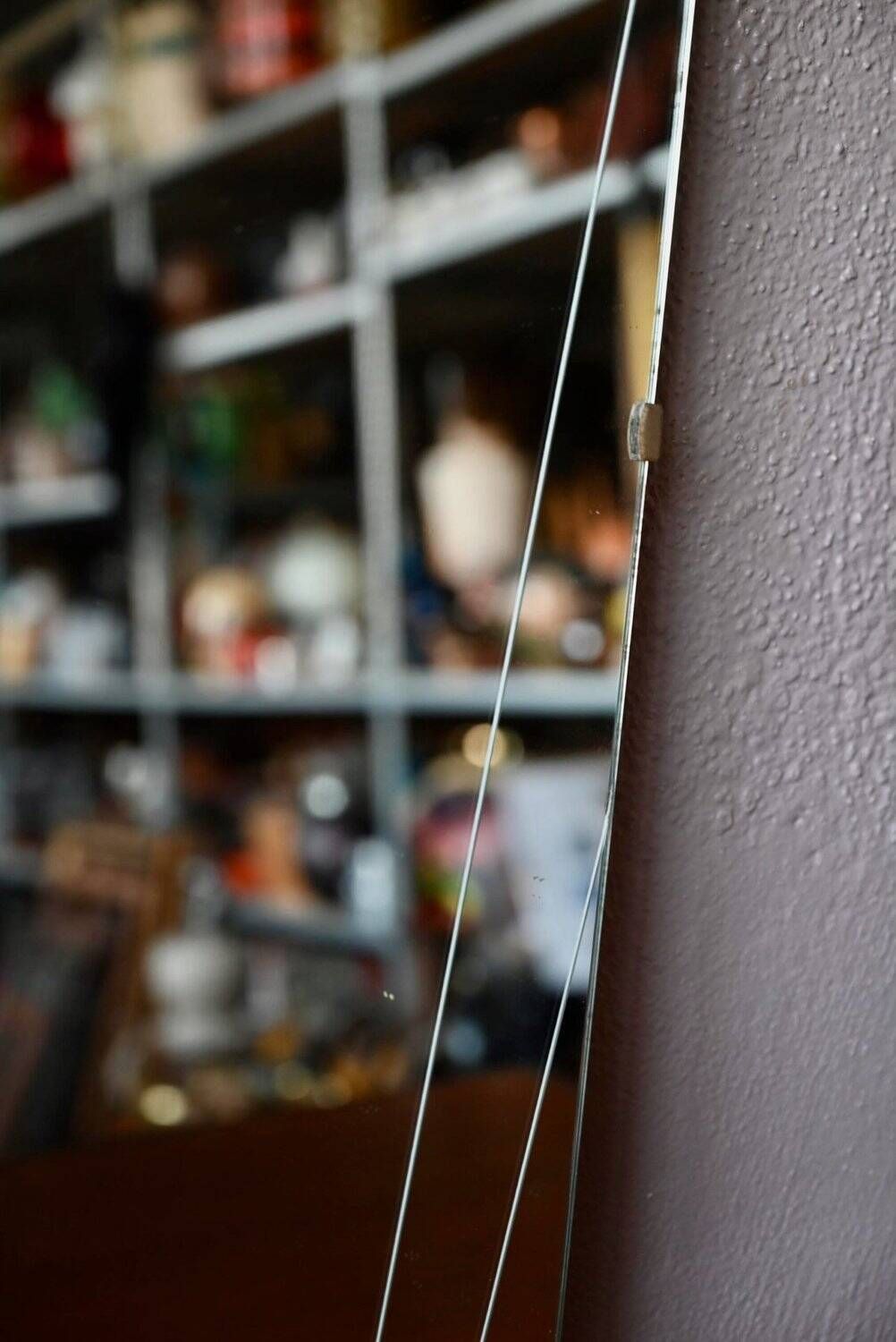 60s chiselled rockabilly retro mirror wall decoration