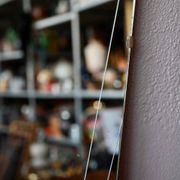 Miroir rétroviseur années 60 ciselé rockabilly sixties déco murale