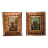 Pair of portraits - 19th century