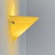 Vintage wall light, chrome and frosted glass, France, 1980.