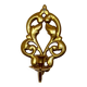 Pair of Swedish brass wall sconces from the mid-century.