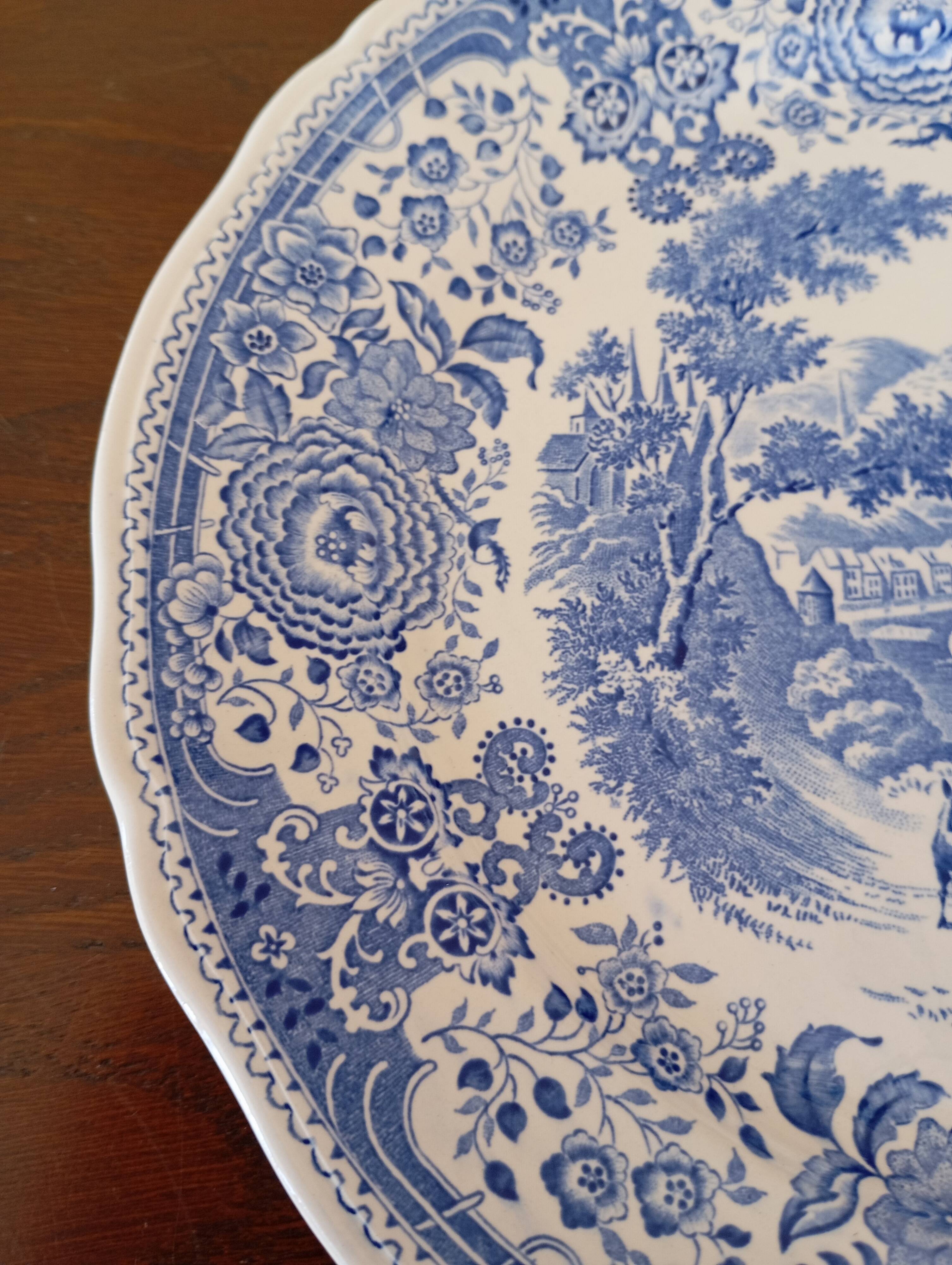 Burgenland blue flat plates Villeroy & Boch