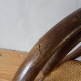 Bistro chair in wood and cannage
