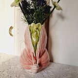 Vase papillon en céramique vernissée italienne