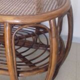 Table basse rotin