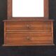 Art deco wall cabinet with mirror and two drawers