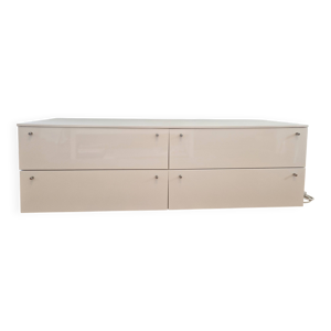 Meuble TV Ligne Roset, blanc laqué