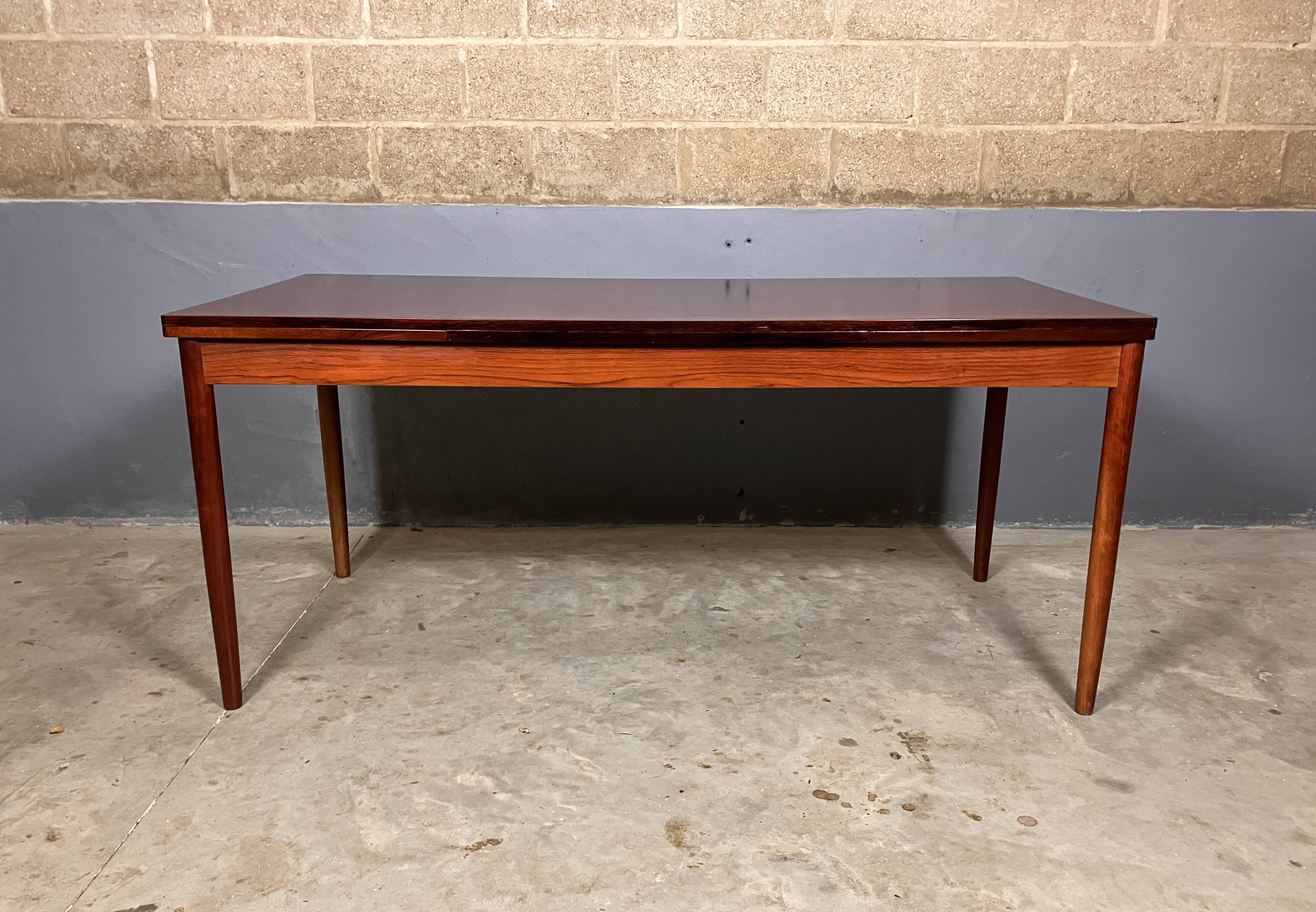 Rosewood dining table XL Mid Century Vintage Dutch Design
