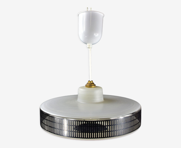 Plafonnier verre strié