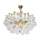 Lustre fleurs en verres de Murano, 3 niveaux, Italie, 1970