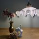 Vintage pink opaline lampshade pendant light