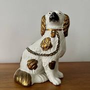 Pair of Staffordshire ceramic dogs – England, 20th century