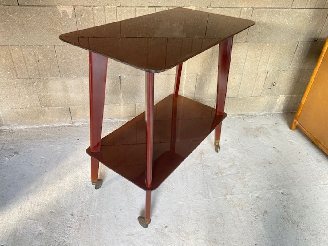 TV cabinet served with vintage wheels an60