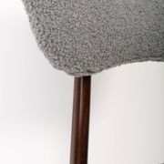 Grey Bouclé Chair from the 20th Century, 1960s