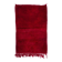 Solid Red Vintage Handmade Turkish Tulu Rug, 100% Wool