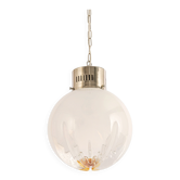 Suspended chandelier large Sputnik ball Murano, VeArt, Italy, 1970s