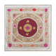Vintage Suzani Pastel Tablecloth - Uzbek Embroidery Wall Hanging Decor
