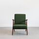 Mid-Century Model B 310 Var Easy Chair in Green Bouclé, 1960s