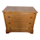 1980s wooden chest of drawers with three drawers