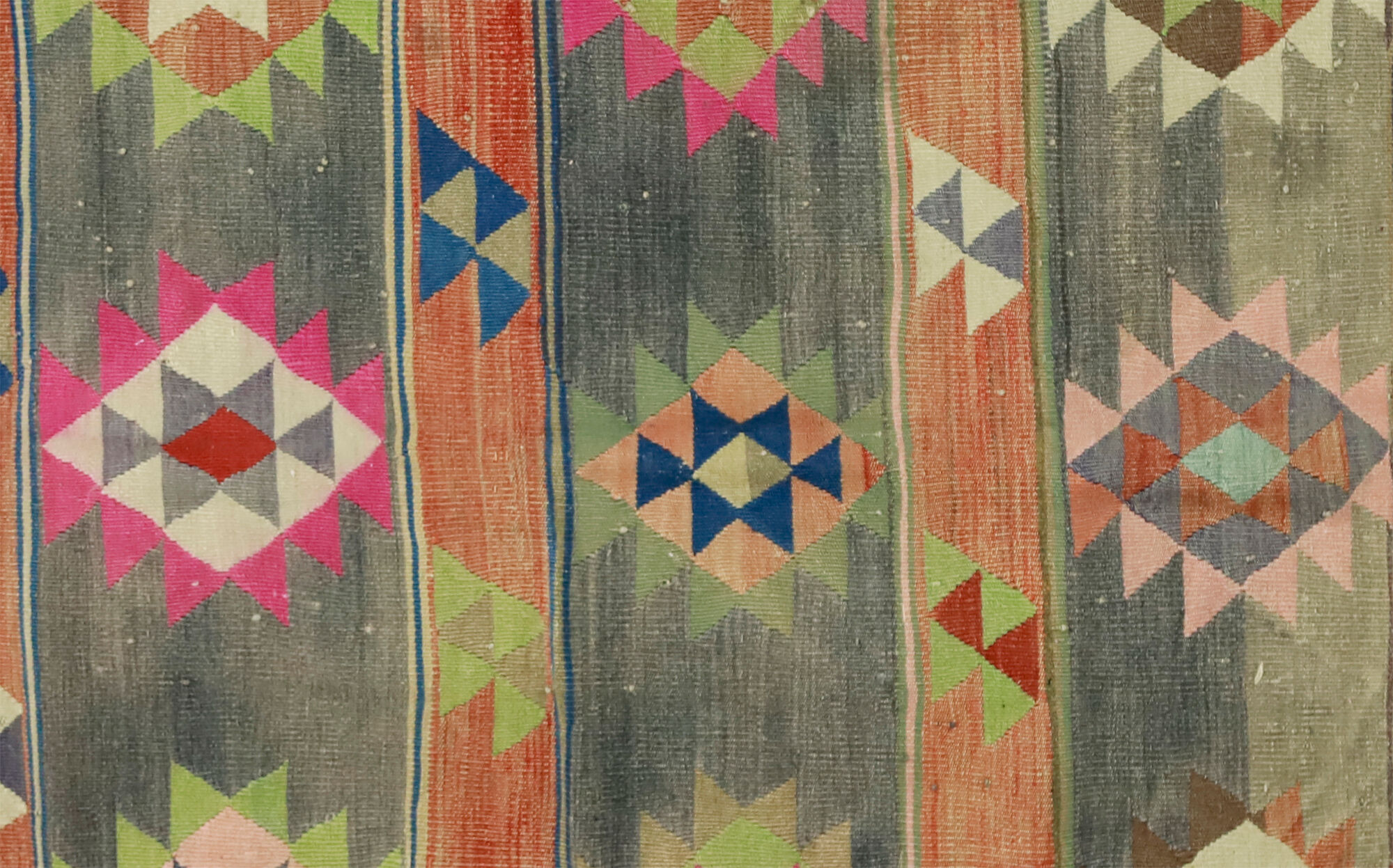 Anatolian handmade kilim rug 266 cm x 166 cm