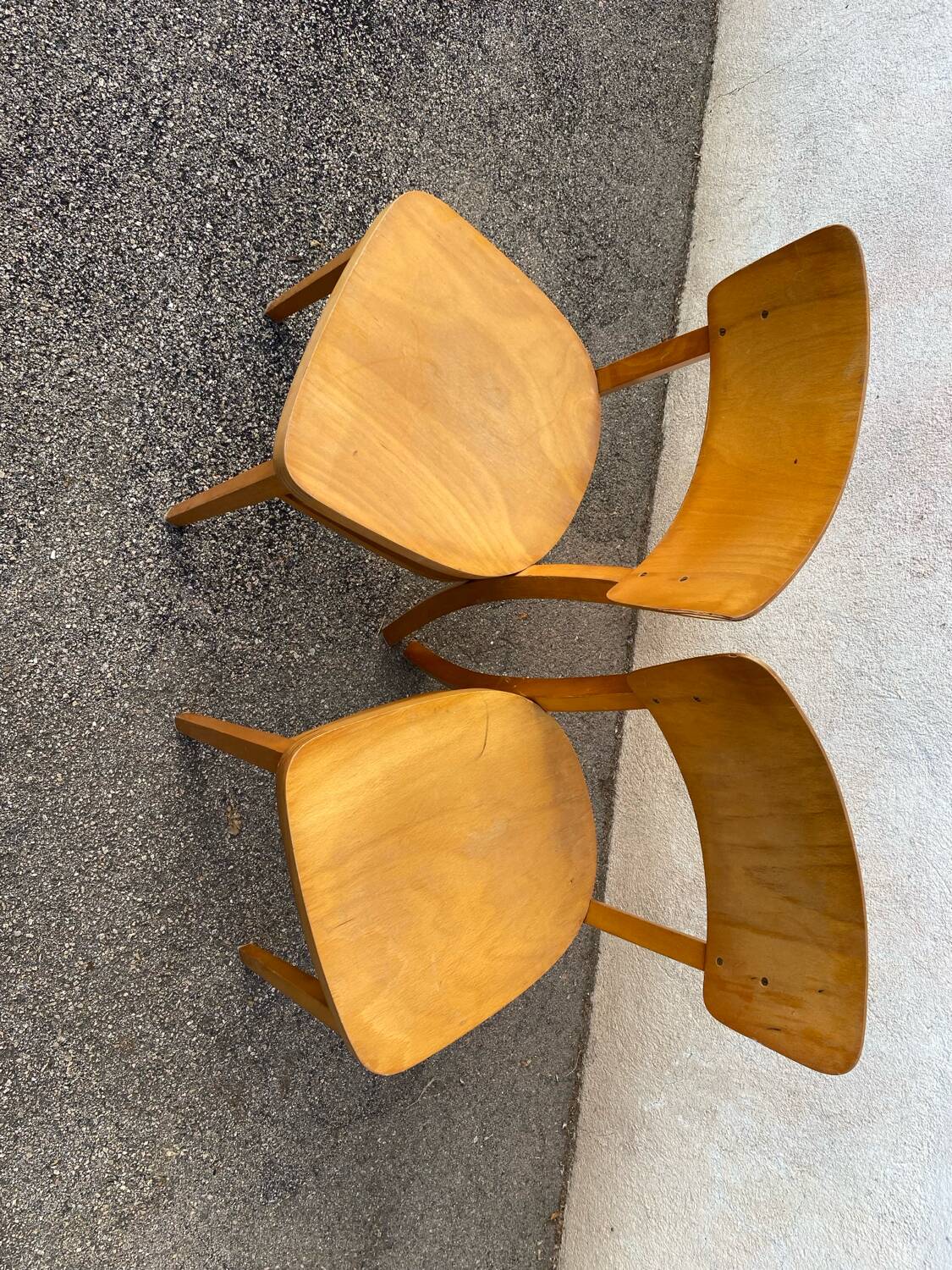 Duo of Thonet bistro chairs