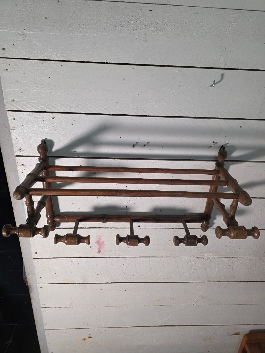 Napoleon III style bamboo wood coat rack