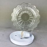 Lampe portugaise à encastrer en verre clair en forme de fleur