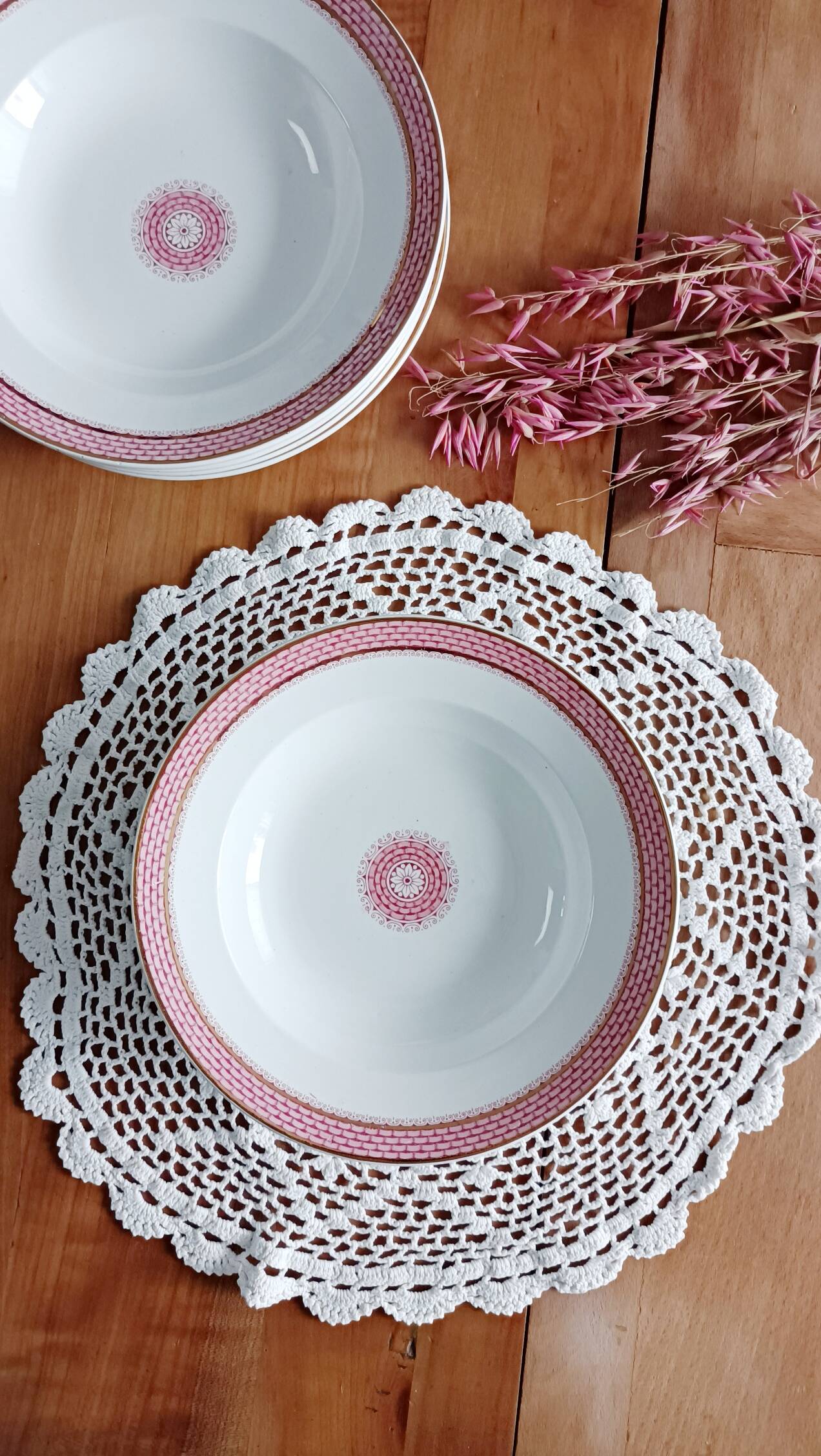 Set of 6 earthenware soup plates Maestrich Elvira