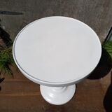 Set of 4 Tolix T2 chairs & vintage white table