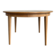 Vintage extendable round dining table Omann Jun