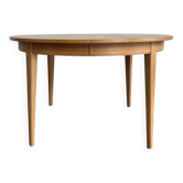 Vintage extendable round dining table Omann Jun
