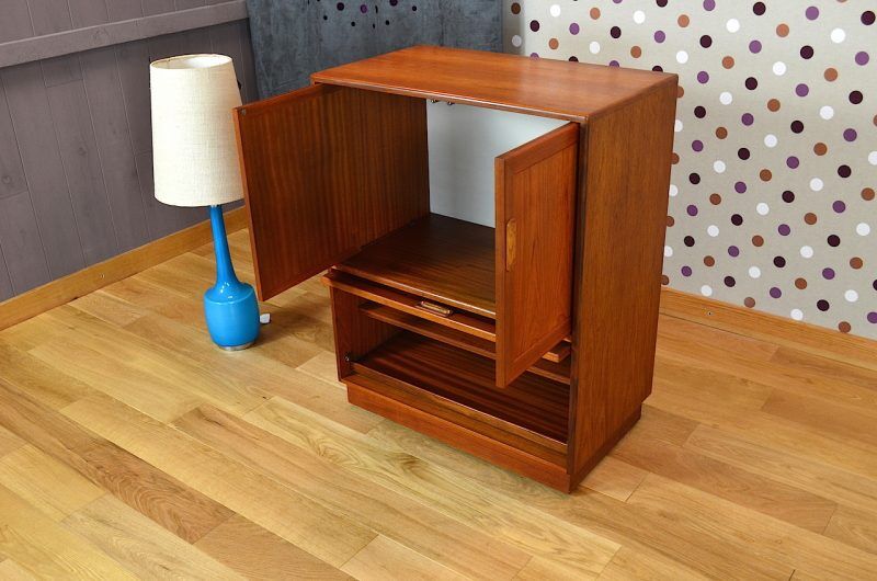 Scandinavian TV cabinet Scandinavian vintage teak 1970