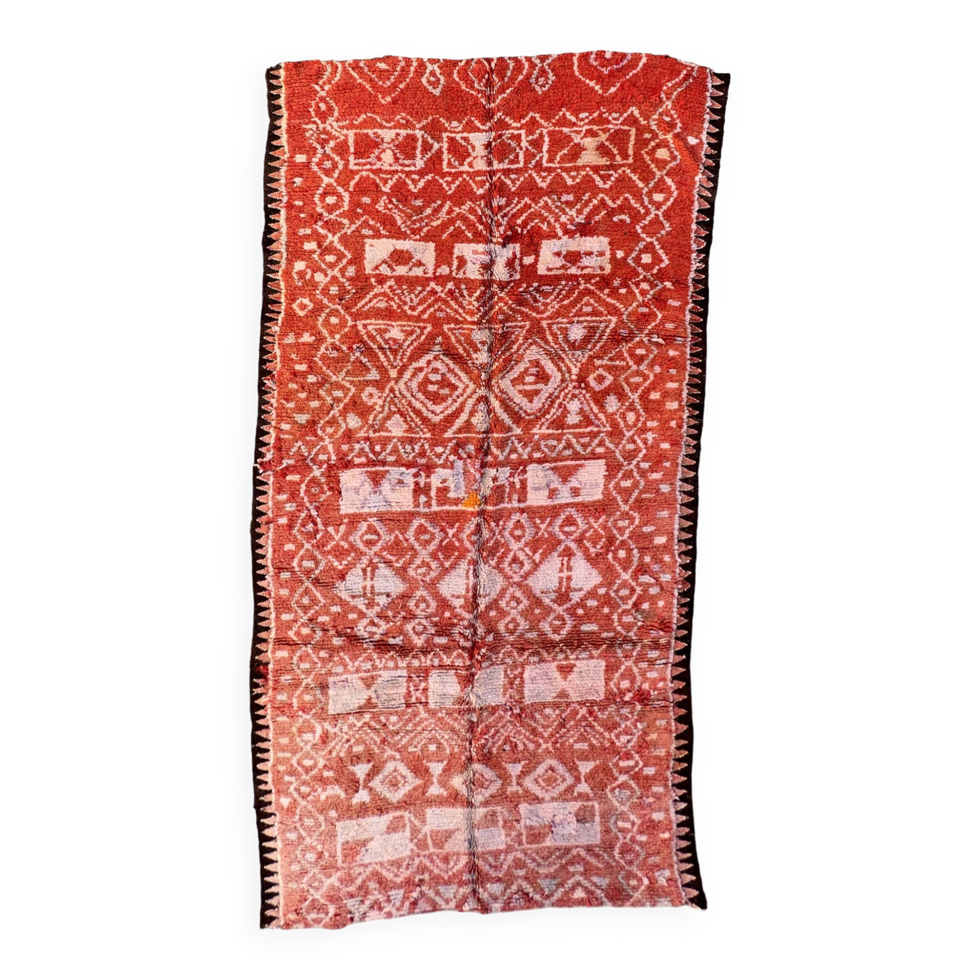 Red Boujad Moroccan rug - 281 x 158 cm
