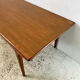 Scandinavian dining table extendable vintage 60's