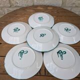 Set of 6 old Robert Picault dinner plates 24cm