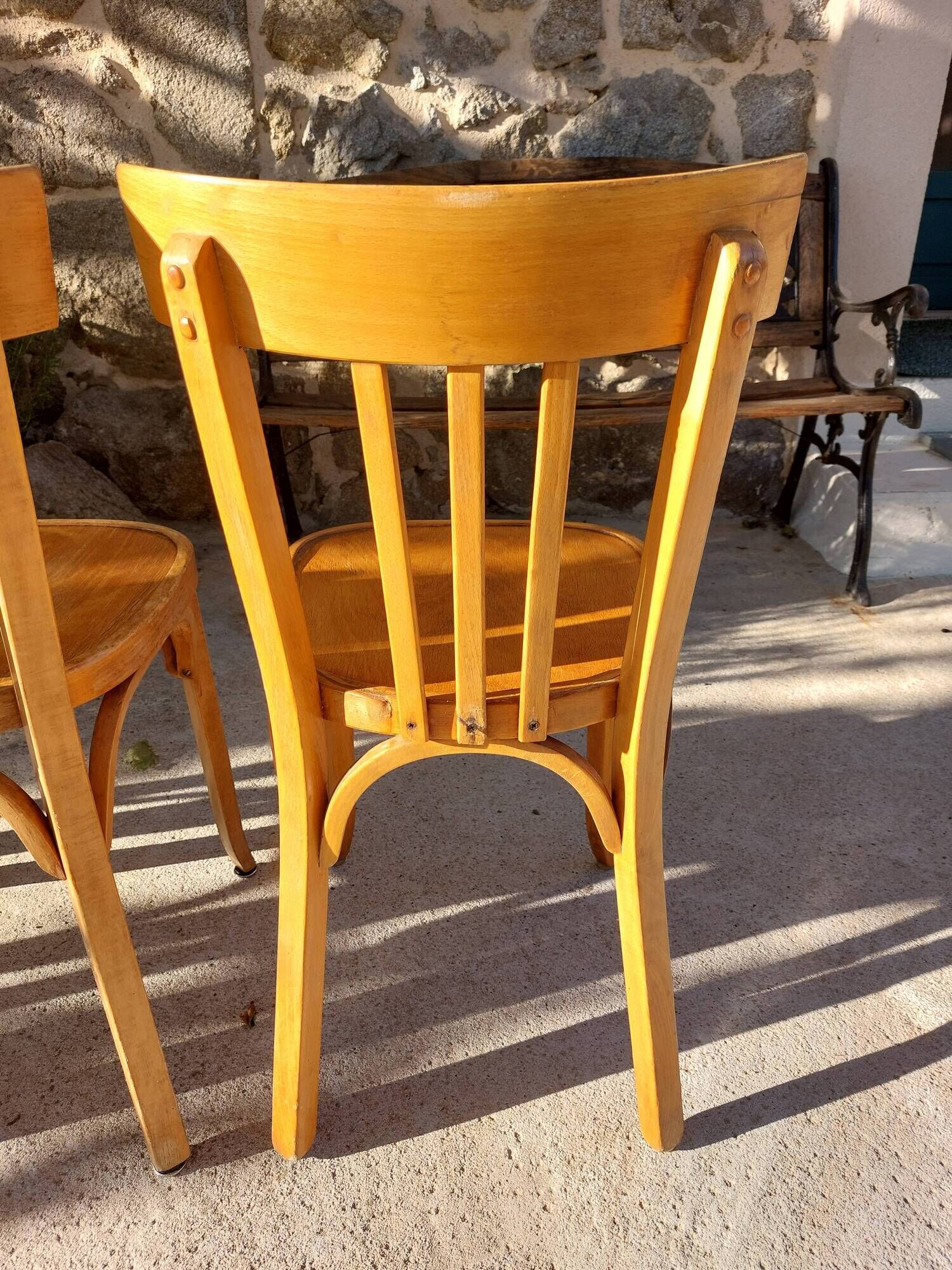 4 vintage Baumann bistro chairs