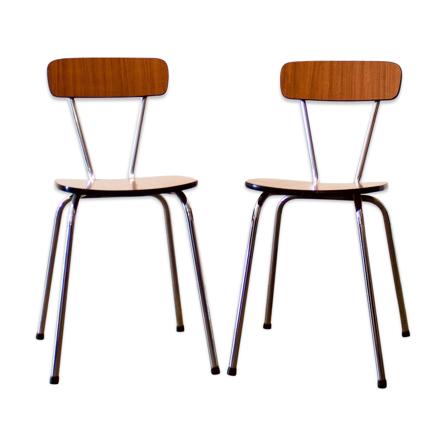 Pair of 1960's formica chairs
