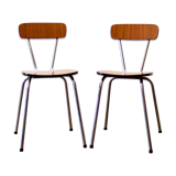 Pair of 1960's formica chairs