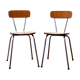 Pair of 1960's formica chairs