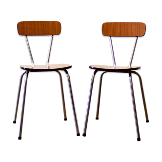 Pair of 1960's formica chairs